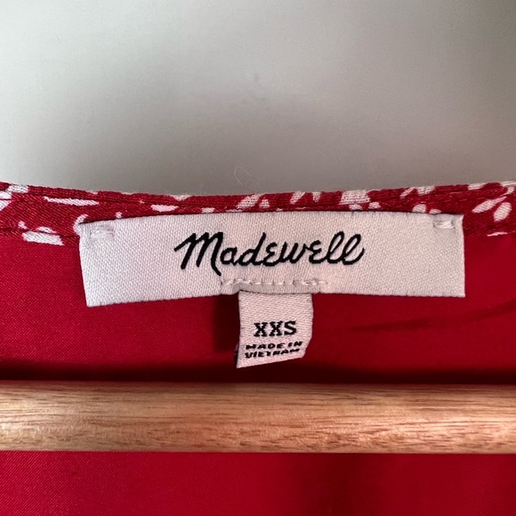 Madewell Kinston Blouse- Side Button- Vneck Wrap Top- Women’s Top - Picture 2 of 6